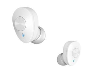 Hama 184162 Bluetooth sluchátka Freedom Buddy, špunty, nabíjecí pouzdro, bílá